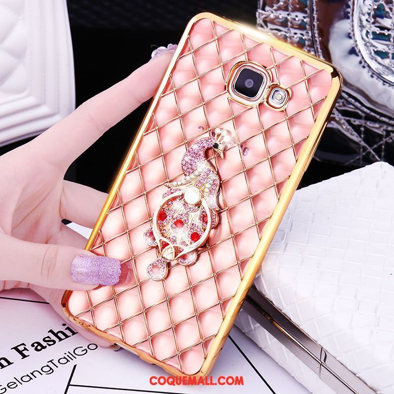 Étui Samsung Galaxy A5 2016 Téléphone Portable Étoile Anneau, Coque Samsung Galaxy A5 2016 Protection Fluide Doux Champagner Farbe