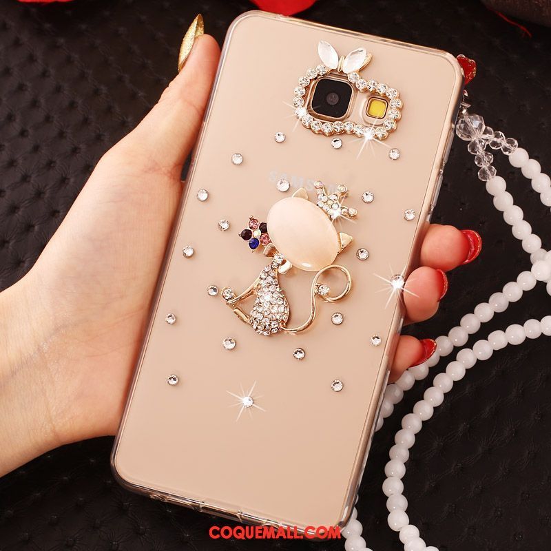 Étui Samsung Galaxy A5 2016 Étoile Téléphone Portable Papillon, Coque Samsung Galaxy A5 2016 Chaîne De Perles Gems