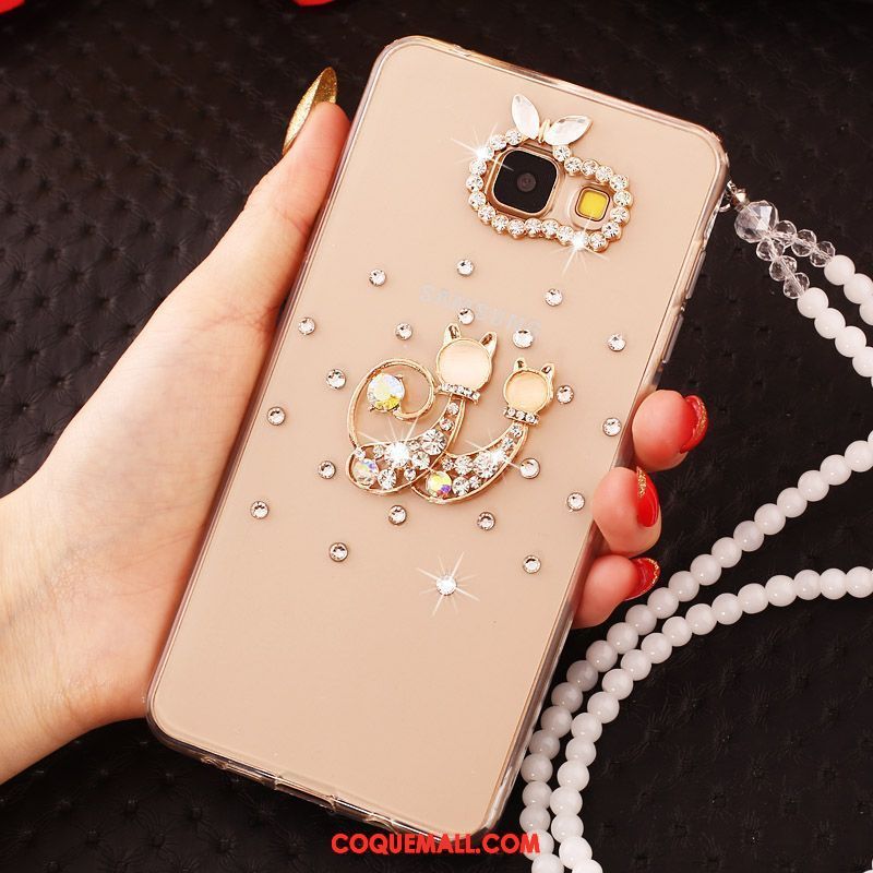 Étui Samsung Galaxy A5 2016 Étoile Téléphone Portable Papillon, Coque Samsung Galaxy A5 2016 Chaîne De Perles Gems