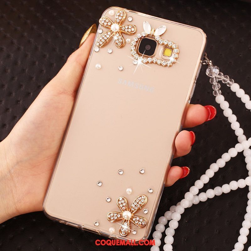 Étui Samsung Galaxy A5 2016 Étoile Téléphone Portable Papillon, Coque Samsung Galaxy A5 2016 Chaîne De Perles Gems