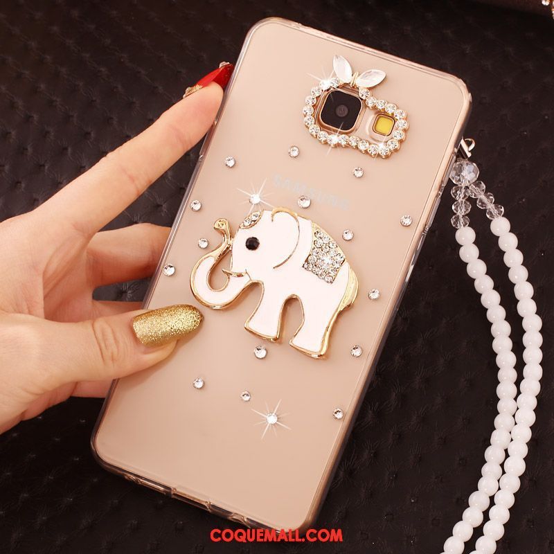 Étui Samsung Galaxy A5 2016 Étoile Téléphone Portable Papillon, Coque Samsung Galaxy A5 2016 Chaîne De Perles Gems