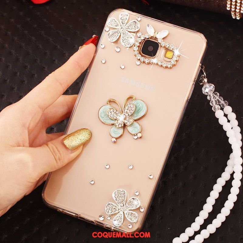 Étui Samsung Galaxy A5 2016 Étoile Téléphone Portable Papillon, Coque Samsung Galaxy A5 2016 Chaîne De Perles Gems