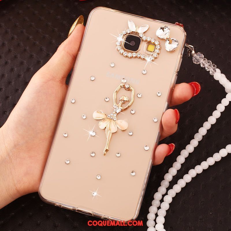 Étui Samsung Galaxy A5 2016 Étoile Téléphone Portable Papillon, Coque Samsung Galaxy A5 2016 Chaîne De Perles Gems