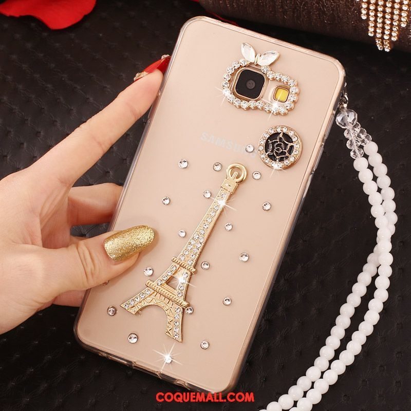 Étui Samsung Galaxy A5 2016 Étoile Téléphone Portable Papillon, Coque Samsung Galaxy A5 2016 Chaîne De Perles Gems