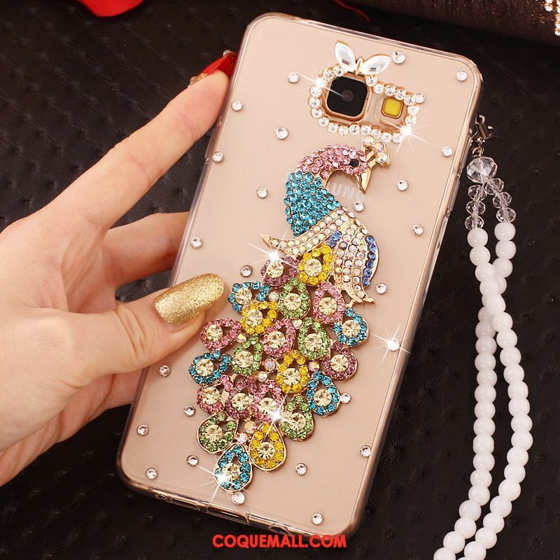 Étui Samsung Galaxy A5 2016 Étoile Téléphone Portable Papillon, Coque Samsung Galaxy A5 2016 Chaîne De Perles Gems