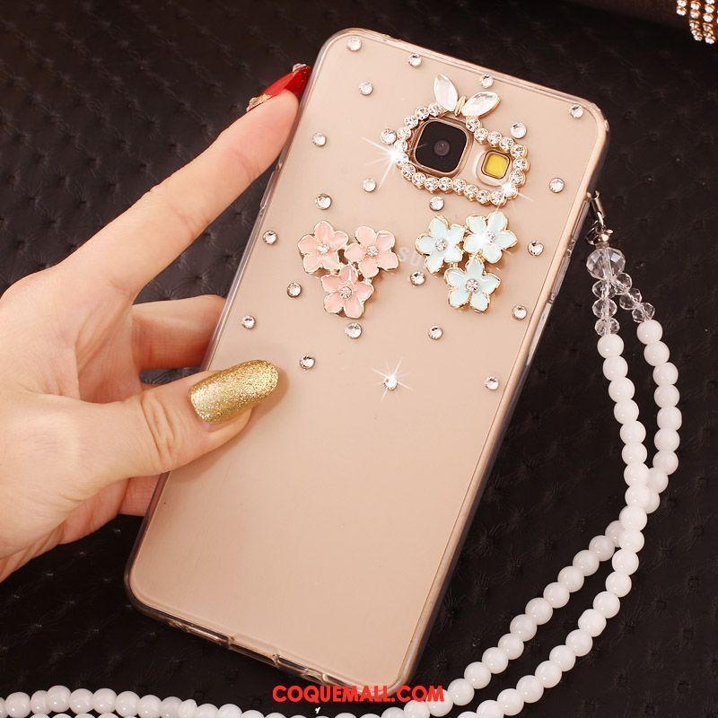 Étui Samsung Galaxy A5 2016 Étoile Téléphone Portable Papillon, Coque Samsung Galaxy A5 2016 Chaîne De Perles Gems