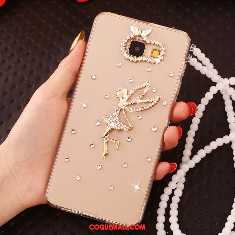 Étui Samsung Galaxy A5 2016 Étoile Téléphone Portable Papillon, Coque Samsung Galaxy A5 2016 Chaîne De Perles Gems