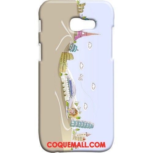 Étui Samsung Galaxy A5 2017 Délavé En Daim Incassable Étoile, Coque Samsung Galaxy A5 2017 Multicolore Protection