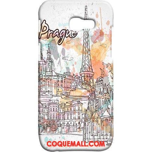 Étui Samsung Galaxy A5 2017 Délavé En Daim Incassable Étoile, Coque Samsung Galaxy A5 2017 Multicolore Protection