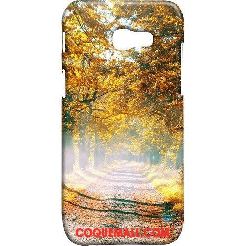 Étui Samsung Galaxy A5 2017 Délavé En Daim Incassable Étoile, Coque Samsung Galaxy A5 2017 Multicolore Protection