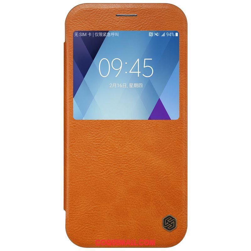 Étui Samsung Galaxy A5 2017 Or Protection Téléphone Portable, Coque Samsung Galaxy A5 2017 Étui En Cuir Étoile Braun