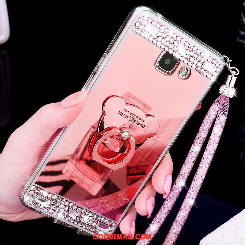 Étui Samsung Galaxy A5 2017 Ornements Suspendus Protection Téléphone Portable, Coque Samsung Galaxy A5 2017 Strass Étoile Champagner Farbe