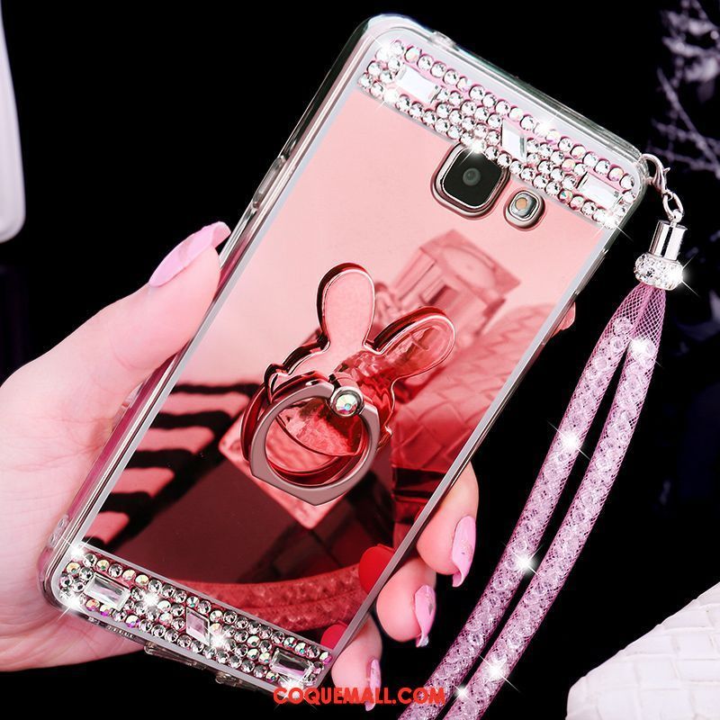 Étui Samsung Galaxy A5 2017 Ornements Suspendus Protection Téléphone Portable, Coque Samsung Galaxy A5 2017 Strass Étoile Champagner Farbe