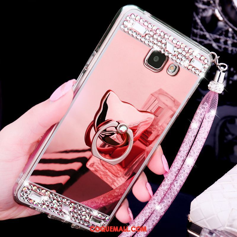 Étui Samsung Galaxy A5 2017 Ornements Suspendus Protection Téléphone Portable, Coque Samsung Galaxy A5 2017 Strass Étoile Champagner Farbe