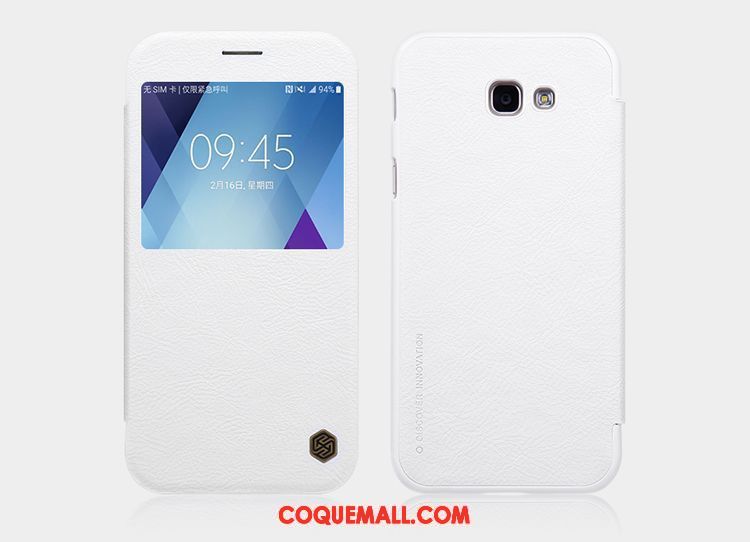 Étui Samsung Galaxy A5 2017 Téléphone Portable Rouge Or, Coque Samsung Galaxy A5 2017 Protection Étoile
