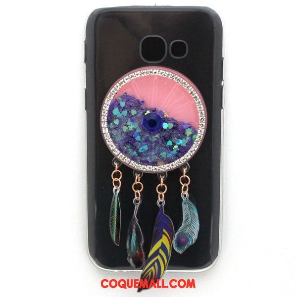 Étui Samsung Galaxy A5 2017 Téléphone Portable Évasé Gems, Coque Samsung Galaxy A5 2017 Étoile Bleu