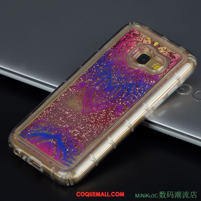 Étui Samsung Galaxy A5 2017 Violet Téléphone Portable Personnalité, Coque Samsung Galaxy A5 2017 Tendance Quicksand