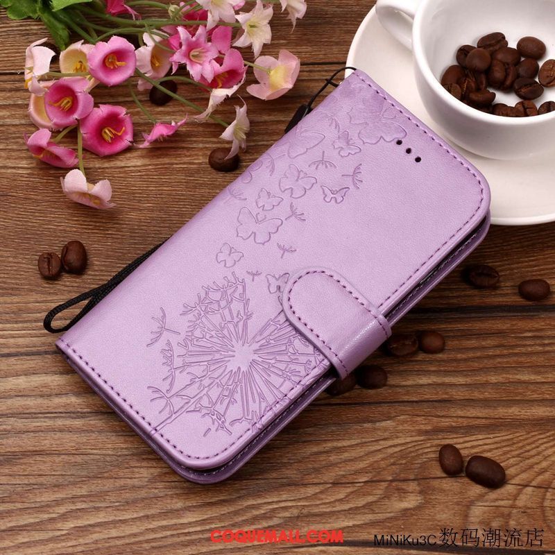 Étui Samsung Galaxy A5 2017 Étoile Violet Personnalité, Coque Samsung Galaxy A5 2017 Étui En Cuir Téléphone Portable