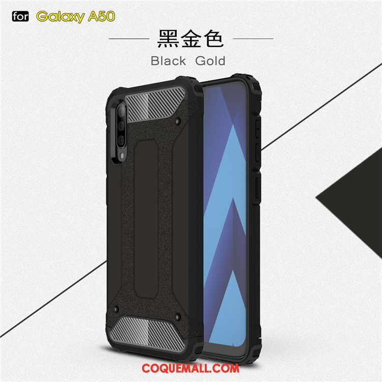 Étui Samsung Galaxy A50 Bleu Téléphone Portable Étoile, Coque Samsung Galaxy A50 Difficile Protection