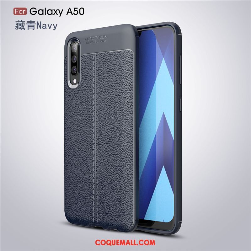 Étui Samsung Galaxy A50 Business Modèle Fleurie Fluide Doux, Coque Samsung Galaxy A50 Protection Tout Compris