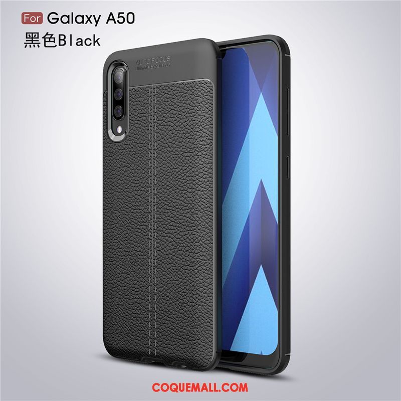 Étui Samsung Galaxy A50 Business Modèle Fleurie Fluide Doux, Coque Samsung Galaxy A50 Protection Tout Compris