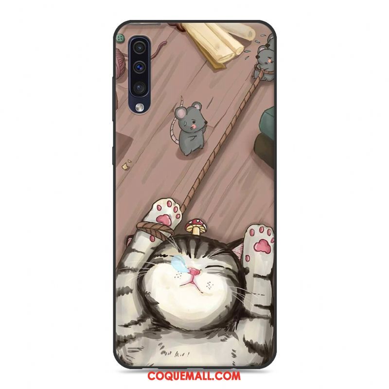 Étui Samsung Galaxy A50 Créatif Incassable Dessin Animé, Coque Samsung Galaxy A50 Silicone Personnalité