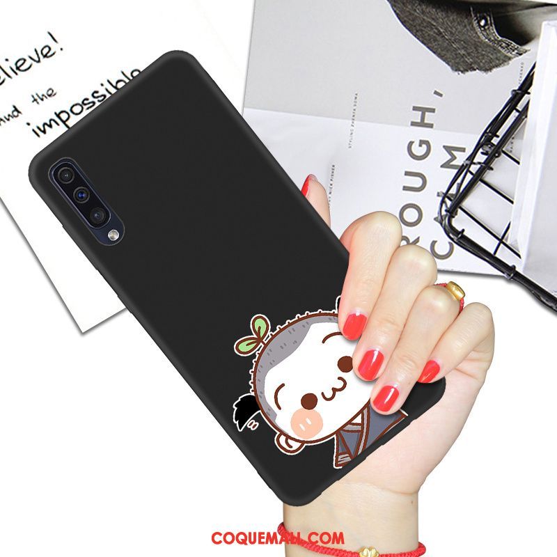 Étui Samsung Galaxy A50 Dessin Animé Créatif Protection, Coque Samsung Galaxy A50 Étoile Noir