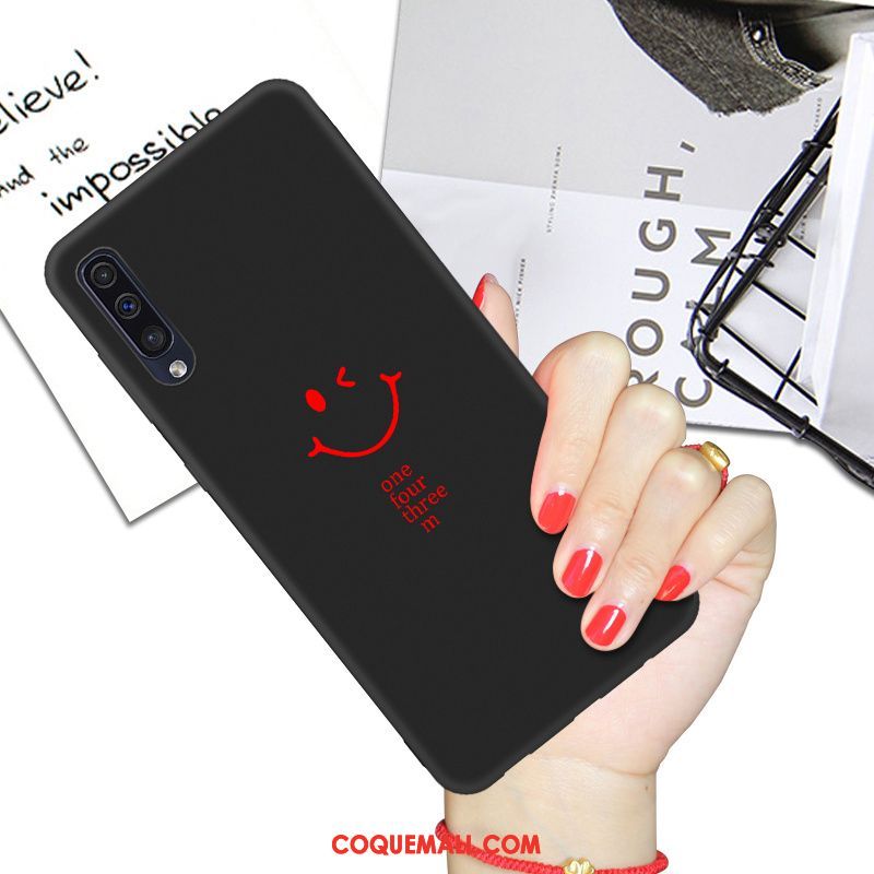 Étui Samsung Galaxy A50 Dessin Animé Créatif Protection, Coque Samsung Galaxy A50 Étoile Noir