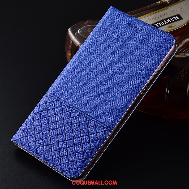 Étui Samsung Galaxy A50 En Cuir Lin Incassable, Coque Samsung Galaxy A50 Plaid Étoile Braun