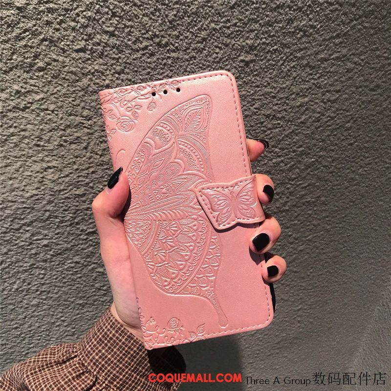 Étui Samsung Galaxy A50 En Cuir Personnalité Incassable, Coque Samsung Galaxy A50 Créatif Violet