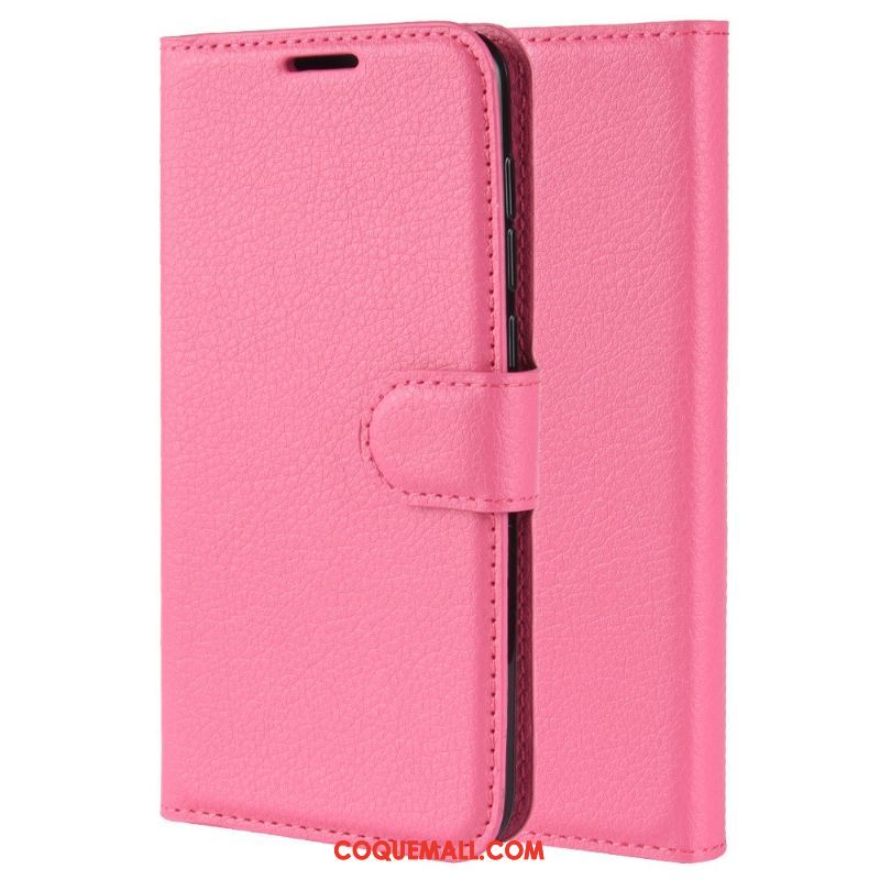 Étui Samsung Galaxy A50 En Cuir Téléphone Portable Modèle Fleurie, Coque Samsung Galaxy A50 Étoile Litchi