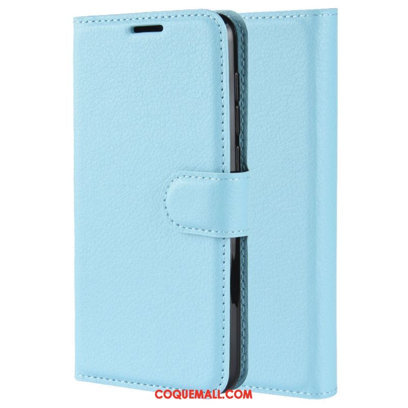 Étui Samsung Galaxy A50 En Cuir Téléphone Portable Modèle Fleurie, Coque Samsung Galaxy A50 Étoile Litchi