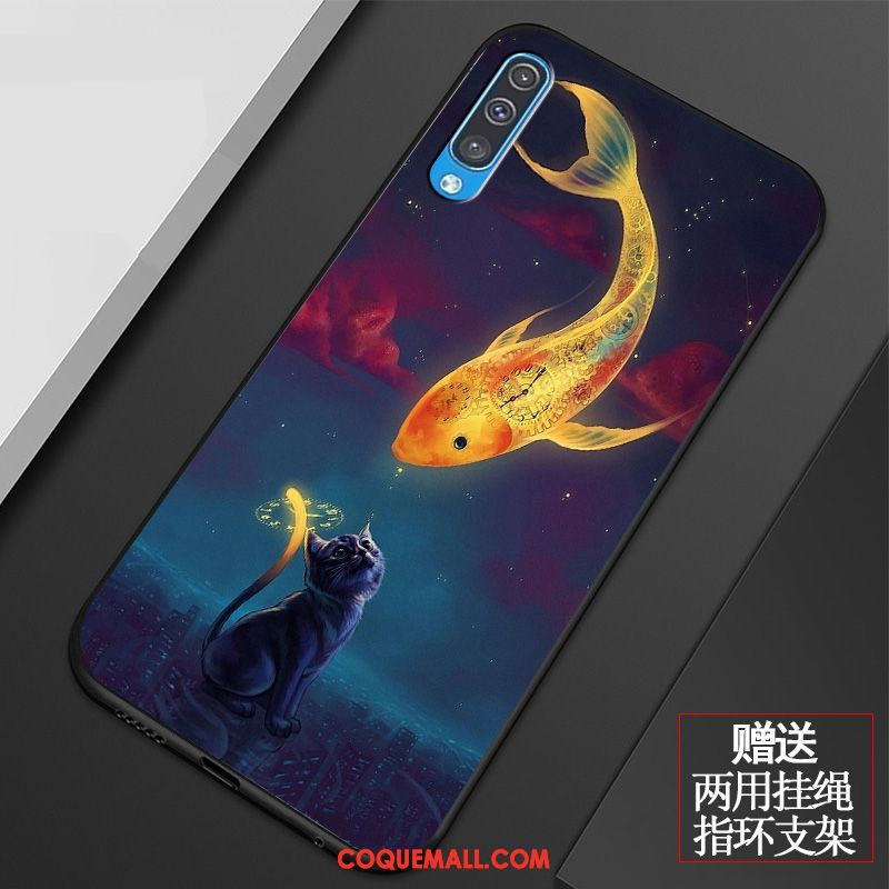 Étui Samsung Galaxy A50 Fluide Doux Créatif Téléphone Portable, Coque Samsung Galaxy A50 Marque De Tendance Silicone