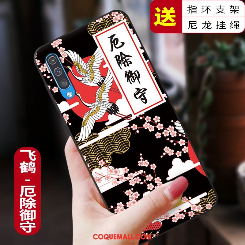 Étui Samsung Galaxy A50 Incassable Protection Style Chinois, Coque Samsung Galaxy A50 Nouveau Fluide Doux