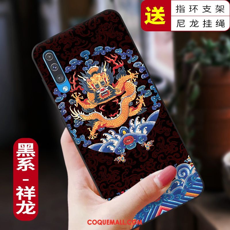 Étui Samsung Galaxy A50 Incassable Protection Style Chinois, Coque Samsung Galaxy A50 Nouveau Fluide Doux