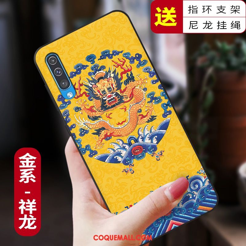 Étui Samsung Galaxy A50 Incassable Protection Style Chinois, Coque Samsung Galaxy A50 Nouveau Fluide Doux