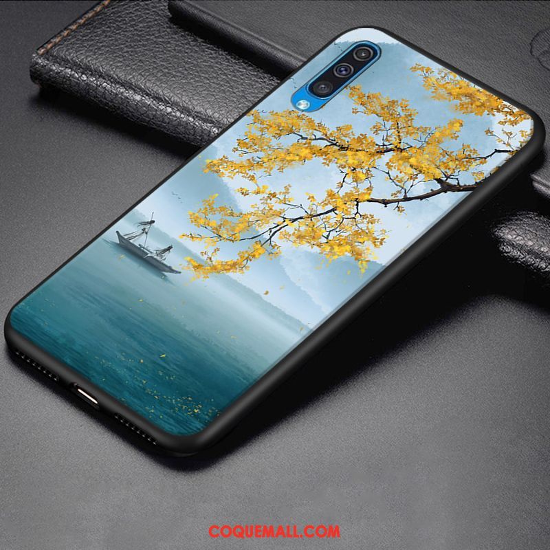 Étui Samsung Galaxy A50 Incassable Simple Protection, Coque Samsung Galaxy A50 Silicone Créatif