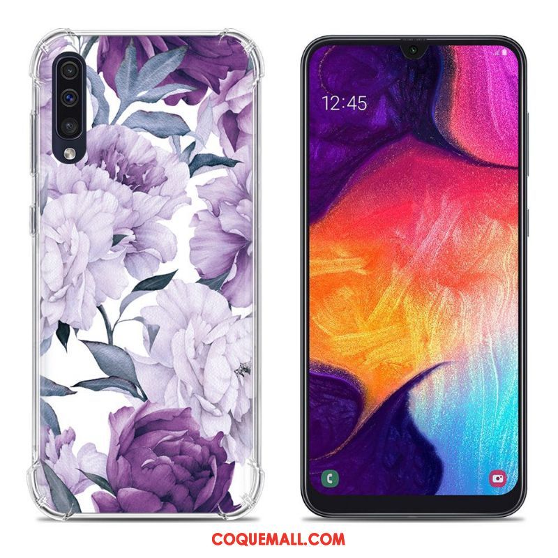 Étui Samsung Galaxy A50 Incassable Étoile Ballon, Coque Samsung Galaxy A50 Peinture Créatif