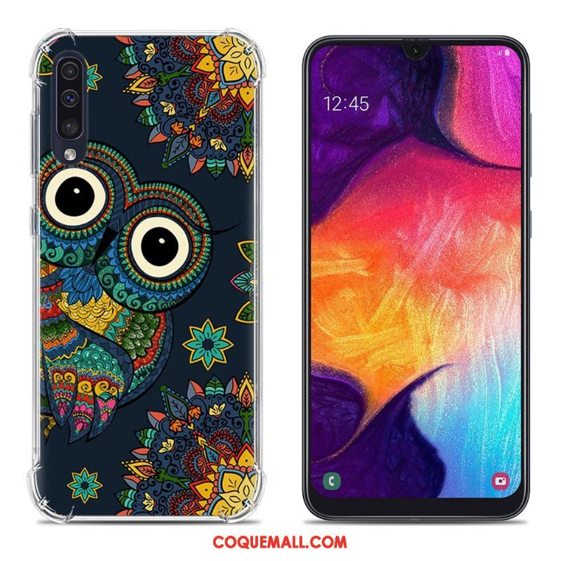 Étui Samsung Galaxy A50 Incassable Étoile Ballon, Coque Samsung Galaxy A50 Peinture Créatif