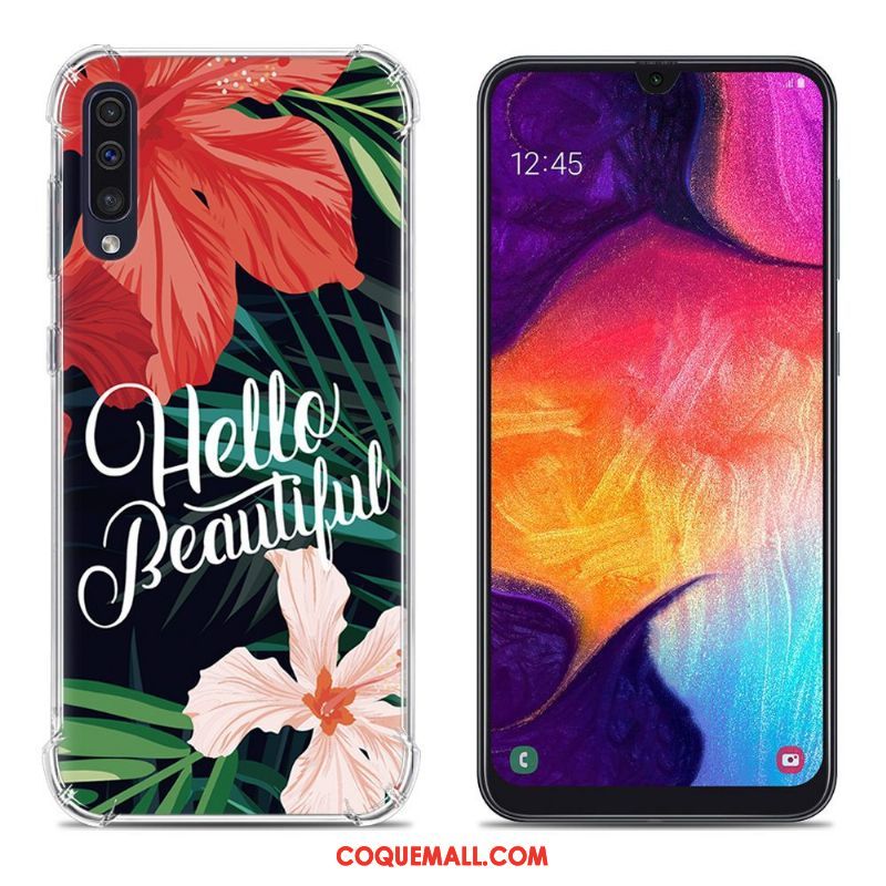 Étui Samsung Galaxy A50 Incassable Étoile Ballon, Coque Samsung Galaxy A50 Peinture Créatif