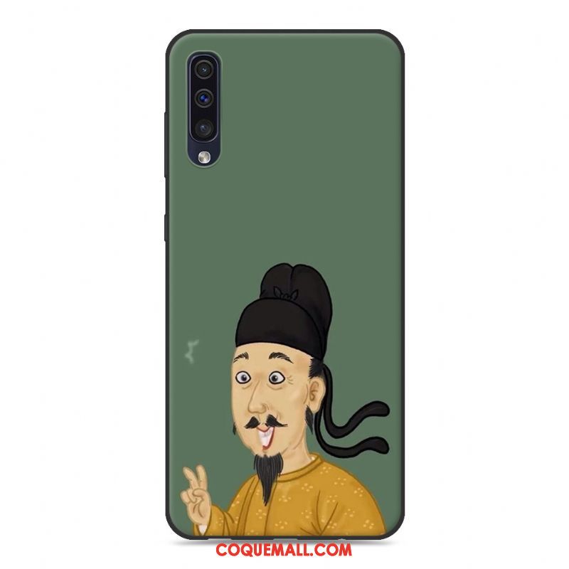 Étui Samsung Galaxy A50 Jaune Personnalité Amoureux, Coque Samsung Galaxy A50 Étoile Téléphone Portable