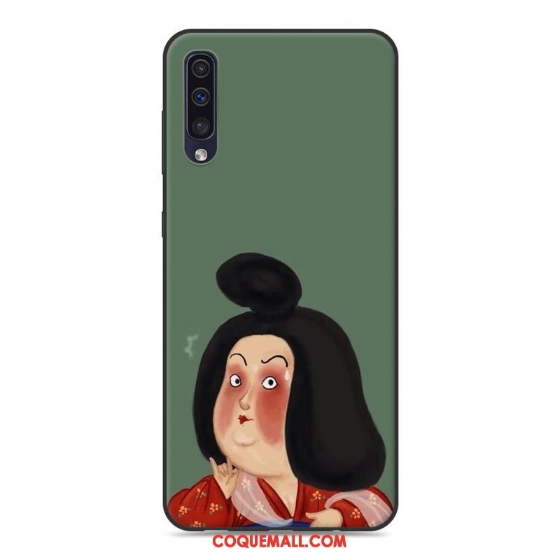 Étui Samsung Galaxy A50 Jaune Personnalité Amoureux, Coque Samsung Galaxy A50 Étoile Téléphone Portable