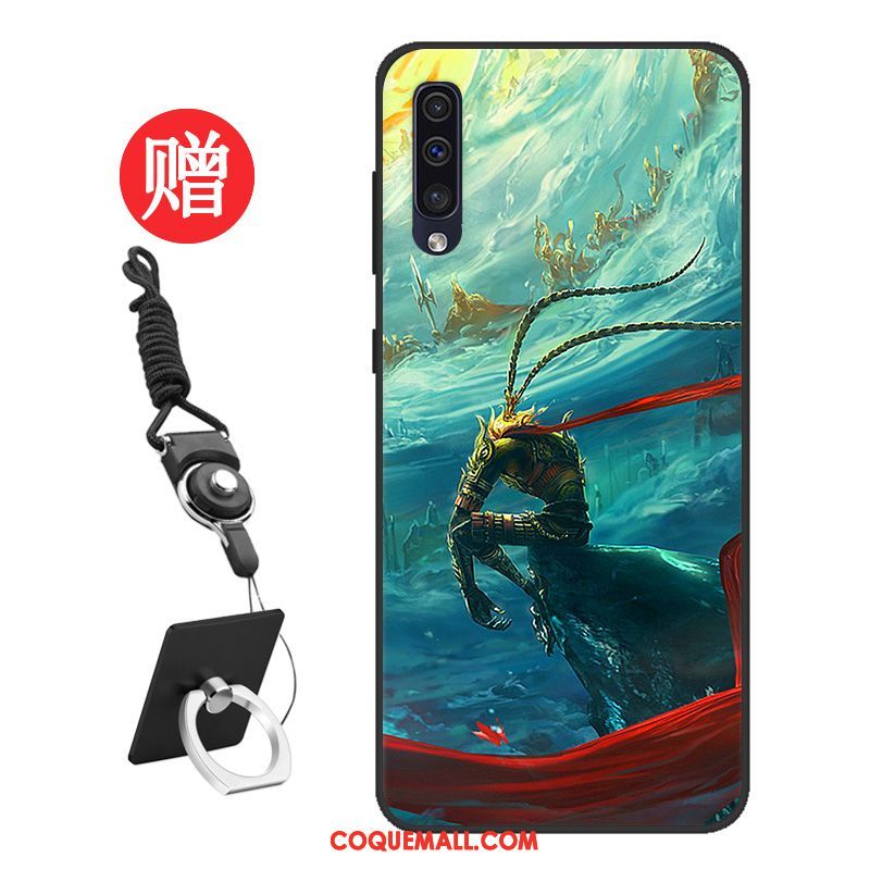 Étui Samsung Galaxy A50 Silicone Membrane Étoile, Coque Samsung Galaxy A50 Personnalisé Protection