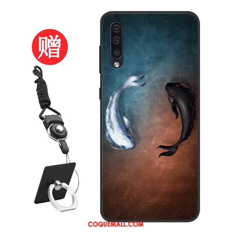 Étui Samsung Galaxy A50 Silicone Membrane Étoile, Coque Samsung Galaxy A50 Personnalisé Protection