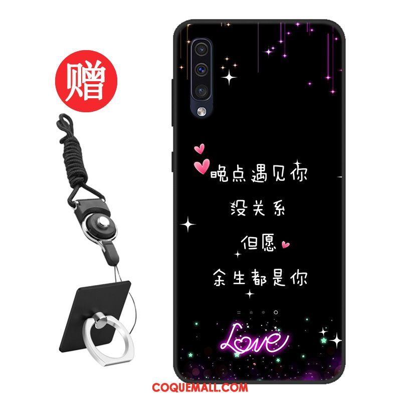 Étui Samsung Galaxy A50 Silicone Membrane Étoile, Coque Samsung Galaxy A50 Personnalisé Protection