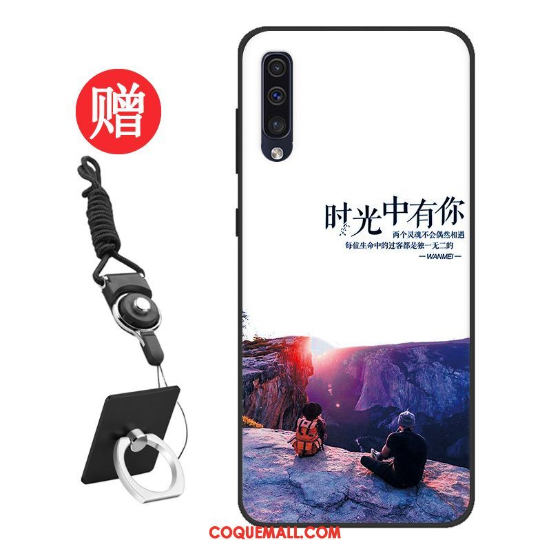 Étui Samsung Galaxy A50 Silicone Membrane Étoile, Coque Samsung Galaxy A50 Personnalisé Protection