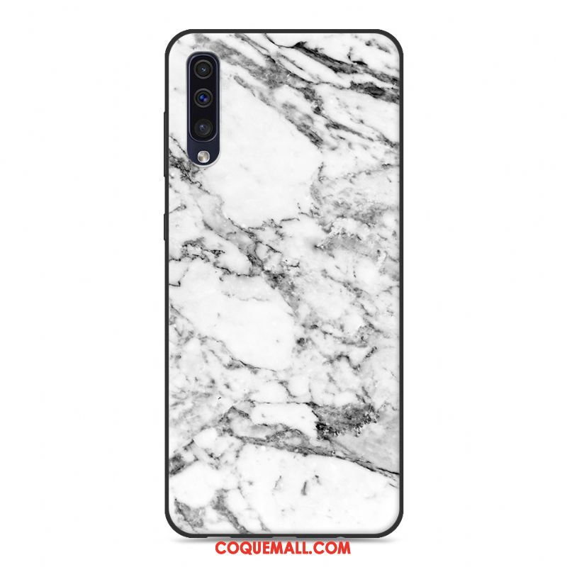Étui Samsung Galaxy A50 Tendance Téléphone Portable Bleu Marin, Coque Samsung Galaxy A50 Créatif Incassable