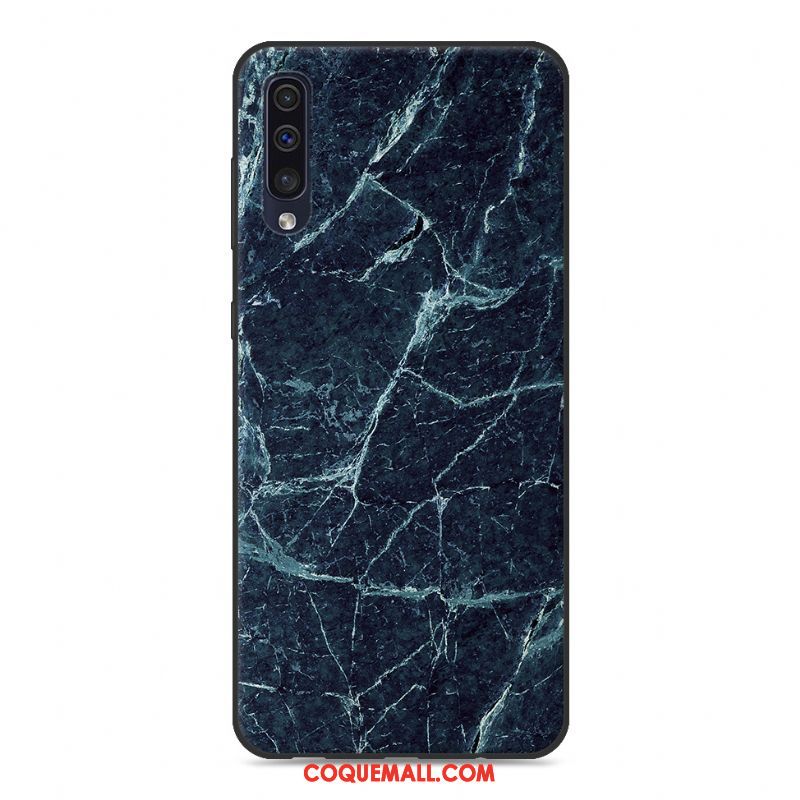 Étui Samsung Galaxy A50 Tendance Téléphone Portable Bleu Marin, Coque Samsung Galaxy A50 Créatif Incassable