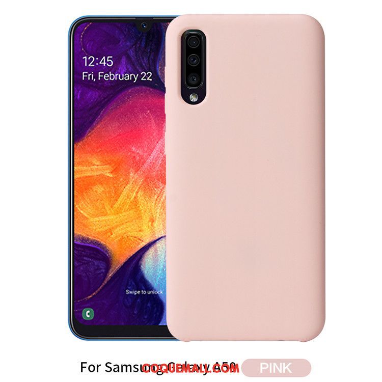 Étui Samsung Galaxy A50 Téléphone Portable Couleur Unie Protection, Coque Samsung Galaxy A50 Noir Nouveau