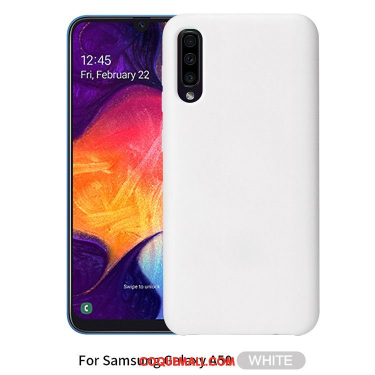 Étui Samsung Galaxy A50 Téléphone Portable Couleur Unie Protection, Coque Samsung Galaxy A50 Noir Nouveau